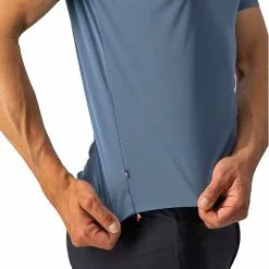 Castelli Tech 2 Polo Shirt Herren Blau -Günstiges Fahrradjacken Geschäft castelli tech 2 poloshirt men blue 5