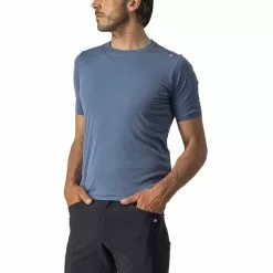 Castelli Tech 2 T-Shirt Herren Blau