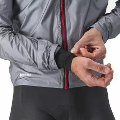 Castelli Tempesta Lite Jacke Herren Grau -Günstiges Fahrradjacken Geschäft castelli tempesta lite jacket men gray 4