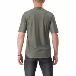 Castelli Trail Tech 2 Tee Herren Oliv -Günstiges Fahrradjacken Geschäft castelli trail tech 2 tee men forest gray 2