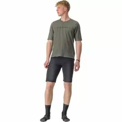 Castelli Trail Tech 2 Tee Herren Oliv -Günstiges Fahrradjacken Geschäft castelli trail tech 2 tee men forest gray 3