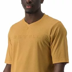 Castelli Trail Tech 2 Tee Herren Orange -Günstiges Fahrradjacken Geschäft castelli trail tech 2 tee men honey 4