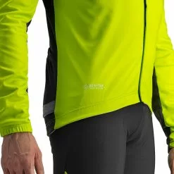Castelli Transition 2 Jacke Herren Gelb -Günstiges Fahrradjacken Geschäft castelli transition 2 jacket men electric lime dark gray black 4