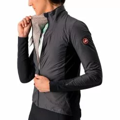 Castelli Unlimited Puffy Jacke Damen Grau -Günstiges Fahrradjacken Geschäft castelli unlimited puffy jacket women dark grey black light grey 5