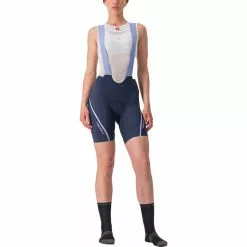 Castelli Velocissima 3 Trägershorts Damen Blau