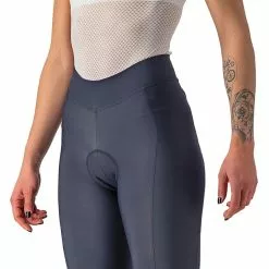 Castelli Velocissima Thermo Tights Damen Blau -Günstiges Fahrradjacken Geschäft castelli velocissima thermal tights women savile blue silver silver reflex 4