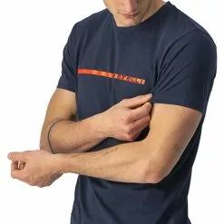 Castelli Ventaglio Tee Herren Blau 6 Castelli Ventaglio Tee Herren Blau -Günstiges Fahrradjacken Geschäft castelli ventaglio tee men savile blue red 3