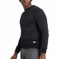 Chrome Issued Rundhals Fleece Herren Schwarz -Günstiges Fahrradjacken Geschäft chrome issued fleece crewneck men black 3