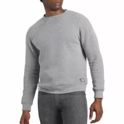 Chrome Issued Rundhals Fleece Herren Grau -Günstiges Fahrradjacken Geschäft chrome issued fleece crewneck men castlerock heather 3