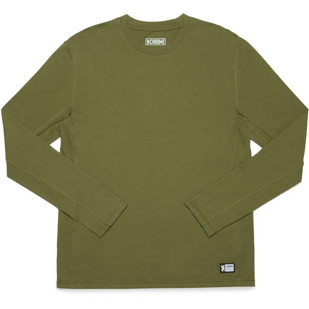 Chrome Issued Langarm Tee Herren Oliv 1 Chrome Issued Langarm Tee Herren Oliv