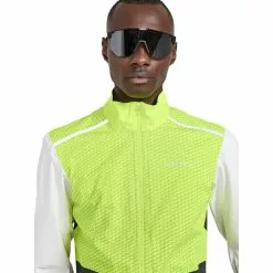 Craft ADV Bike Hydro Lumen Jacke Herren Grau/gelb -Günstiges Fahrradjacken Geschäft craft adv bike hydro lumen jacket men flumino ash white 4