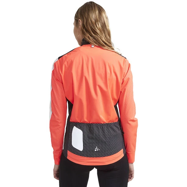 Craft ADV Bike SubZ Lumen Jacke Damen Schwarz/orange 3 Craft ADV Bike SubZ Lumen Jacke Damen Schwarz/orange – Bild 3