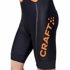 Craft ADV Endur Trägershorts Herren Orange/schwarz -Günstiges Fahrradjacken Geschäft craft adv endur bib shorts men black crackle 4