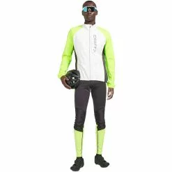 Craft Core Bike SubZ Lumen Jacke Herren Weiß/grün -Günstiges Fahrradjacken Geschäft craft core bike subz lumen jacket men flumino ash white 3