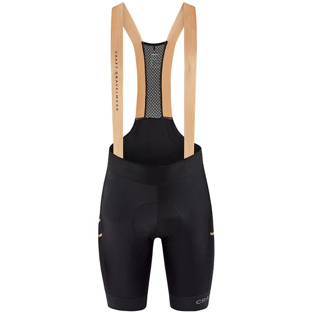 Craft Pro Gravel Trägershorts Herren Schwarz/orange 1 Craft Pro Gravel Trägershorts Herren Schwarz/orange