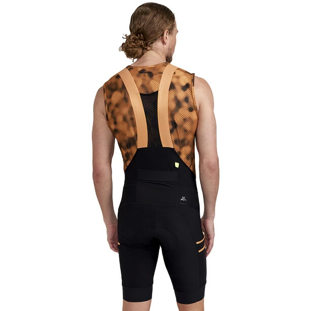 Craft Pro Gravel Trägershorts Herren Schwarz/orange 3 Craft Pro Gravel Trägershorts Herren Schwarz/orange – Bild 3