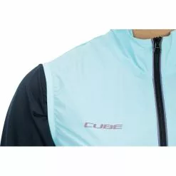 Cube ATX CMPT Winddichte Weste Damen Türkis -Günstiges Fahrradjacken Geschäft cube atx cmpt wind vest women blue 5