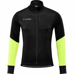 Cube Blackline Safety Softshell Jacke Herren Schwarz/gelb