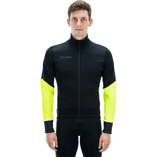 Cube Blackline Safety Softshell Jacke Herren Schwarz/gelb 2 Cube Blackline Safety Softshell Jacke Herren Schwarz/gelb – Bild 2