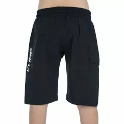 Cube Junior Baggy Shorts Kinder Schwarz -Günstiges Fahrradjacken Geschäft cube junior baggy shorts kids blacknwhite 3
