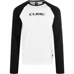 Cube Organic Langarm Shirt Herren Weiß/schwarz