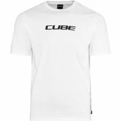 Cube Organic T-Shirt Classic Logo Herren Weiß