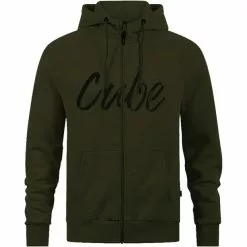 Cube Organic Hoodie Mit Reißverschluss Herren Oliv
