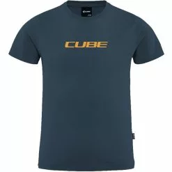 Cube Rookie X Mountains Organic T-Shirt Kinder Blau