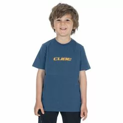 Cube Rookie X Mountains Organic T-Shirt Kinder Blau -Günstiges Fahrradjacken Geschäft cube rookie x mountains organic t shirt kids blue 3