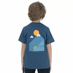 Cube Rookie X Mountains Organic T-Shirt Kinder Blau -Günstiges Fahrradjacken Geschäft cube rookie x mountains organic t shirt kids blue 4