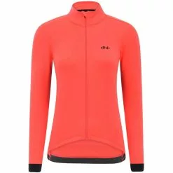 Dhb Aeron Rain Defence Langarm Trikot Damen Rot