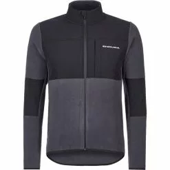 Endura Hummvee Full-Zip Fleece Shirt Herren Schwarz/grau