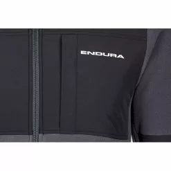 Endura Hummvee Full-Zip Fleece Shirt Herren Schwarz/grau -Günstiges Fahrradjacken Geschäft endura hummvee full zip fleece shirt men black 3