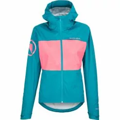 Endura SingleTrack II Jacke Damen Petrol/pink