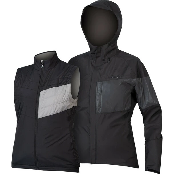 Endura Urban Luminite II 3-in-1 Jacke Damen Schwarz 1 Endura Urban Luminite II 3-in-1 Jacke Damen Schwarz
