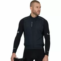 Endurance Bike Elite X1 Leichte Windweste Herren Schwarz -Günstiges Fahrradjacken Geschäft endurance bike elite x1 lightweight wind vest men black 3
