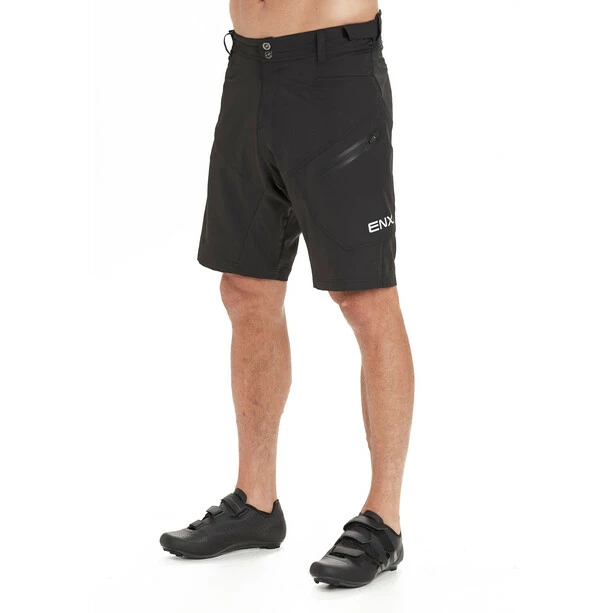 Endurance Jamal 2-in-1 Fahrrad/MTB Shorts Herren Schwarz 4 Endurance Jamal 2-in-1 Fahrrad/MTB Shorts Herren Schwarz – Bild 4