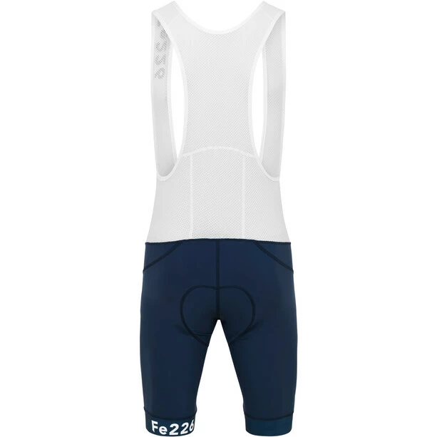 Fe226 StrongRide Bike Trägershorts Weiß/blau 2 Fe226 StrongRide Bike Trägershorts Weiß/blau – Bild 2