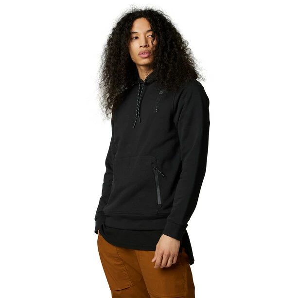 Fox Base Over DWR Fleecepullover Herren Schwarz 2 Fox Base Over DWR Fleecepullover Herren Schwarz – Bild 2