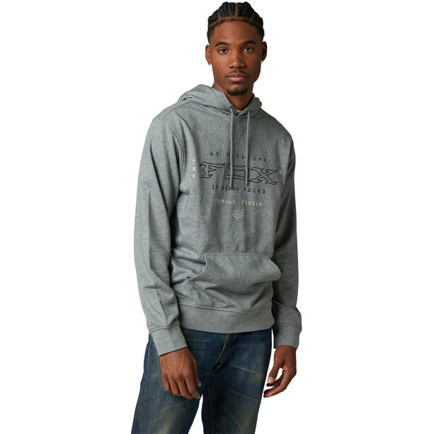 Fox Fixated Fleece Pullover Herren Grau 2 Fox Fixated Fleece Pullover Herren Grau – Bild 2
