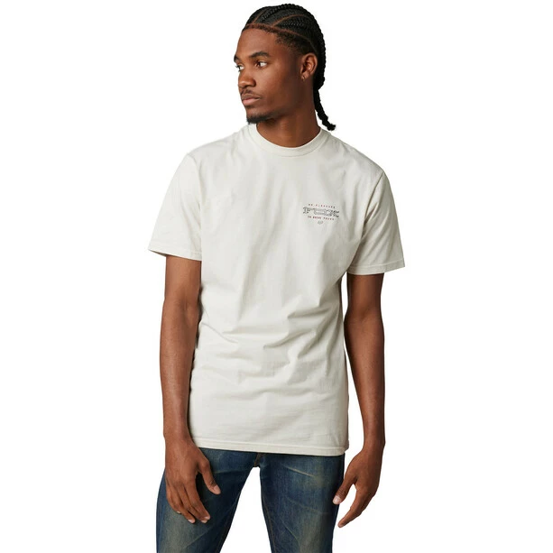 Fox Fixated Premium Kurzarm Tee Herren Weiß 1 Fox Fixated Premium Kurzarm Tee Herren Weiß