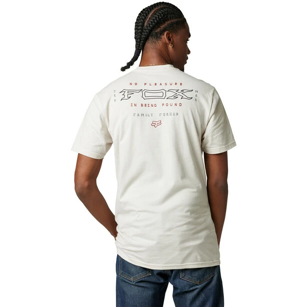 Fox Fixated Premium Kurzarm Tee Herren Weiß 3 Fox Fixated Premium Kurzarm Tee Herren Weiß – Bild 3