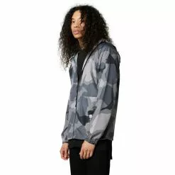 Fox Geology Camo Windbreaker Jacke Herren Bunt -Günstiges Fahrradjacken Geschäft fox geology camo windbreaker jacket men black camo 4