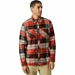 Fox Grainz Utility Flanellhemd Herren Rot/bunt