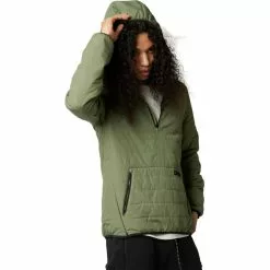 Fox Howell Puffy Kapuzenanorak Herren Oliv 7 Fox Howell Puffy Kapuzenanorak Herren Oliv -Günstiges Fahrradjacken Geschäft fox howell puffy hooded anorak men army 4