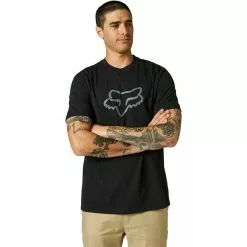 Fox Legacy Foxhead Kurzarm T-Shirt Herren Schwarz -Günstiges Fahrradjacken Geschäft fox legacy foxhead ss tee men black black 3
