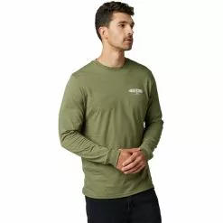 Fox Net New Premium Langarm Tee Herren Grün