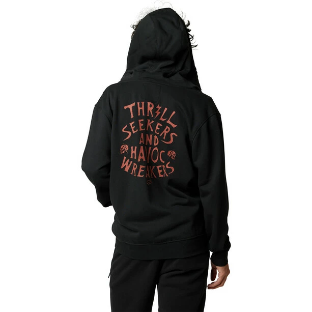 Fox No Contest Fleece Pullover Mit RV Herren Schwarz 4 Fox No Contest Fleece Pullover Mit RV Herren Schwarz – Bild 4