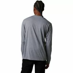 Fox Pinnacle Tech Langarm Tee Herren Grau -Günstiges Fahrradjacken Geschäft fox pinnacle tech ls tee men heather graphite 3