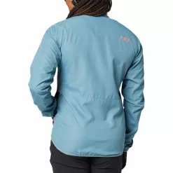 Fox Ranger Windjacke Damen Blau -Günstiges Fahrradjacken Geschäft fox ranger wind jacket women sea foam 3